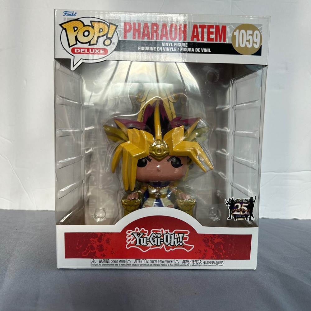 Funko Pop Deluxe Pharaoh Atem 1059 Yu-Gi-Oh 25th Anniversary Vinyl Figure